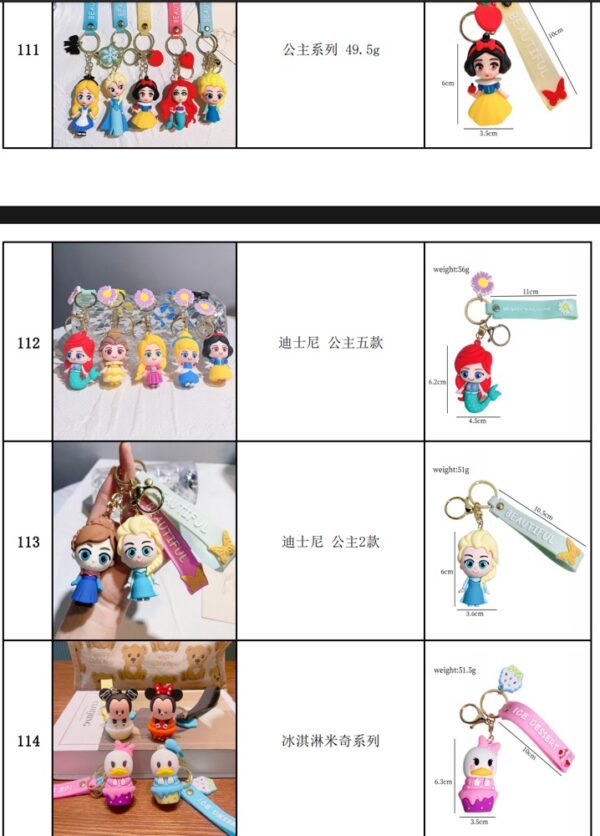 Disney Key Chains 8