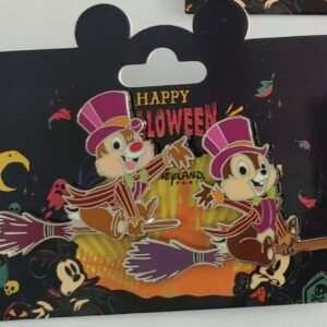 Disneyland Paris 2023 Halloween Chip & Dale pin- WDI 164